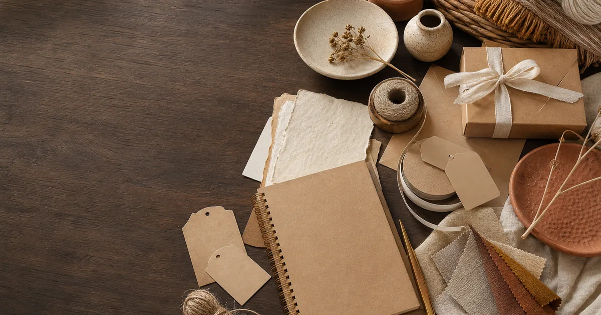 Juguetes de madera y cuaderno para crear el nombre de una juguetería