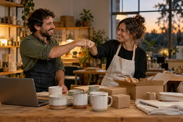 Celebrar una meta compartida: foto gratis sin copyright de emprendedores