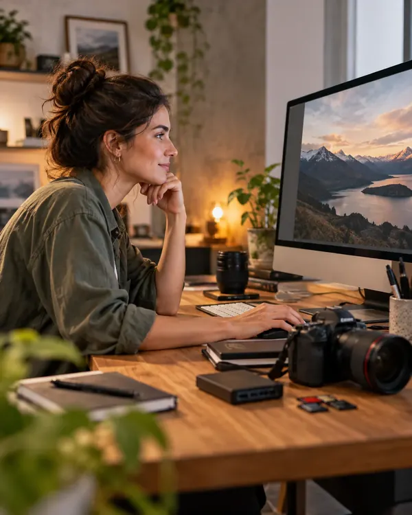 El trabajo detrás de una buena edición: foto gratis sin copyright de marketing y redes sociales
