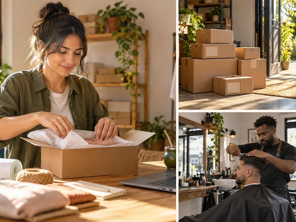 Fotos gratis sin copyright para emprendedores: pedido, cajas y barbería