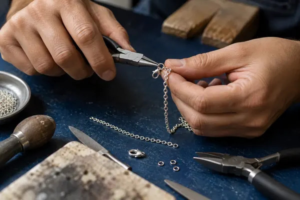 Hacer una pieza de joyería: foto gratis sin copyright de hecho a mano y producción