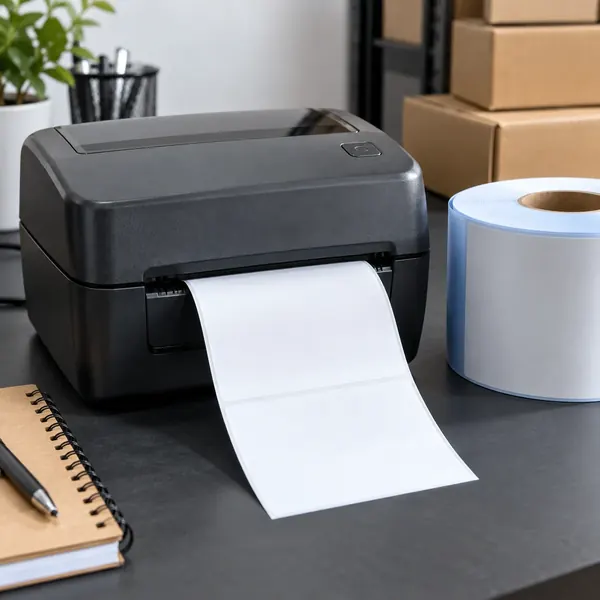 Impresora de etiquetas: foto gratis sin copyright de envíos y packaging