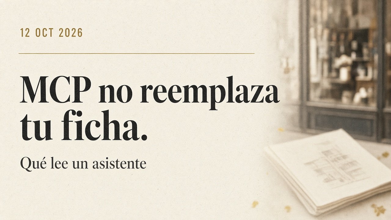 Portada del 12 de octubre de 2026: MCP no reemplaza tu ficha