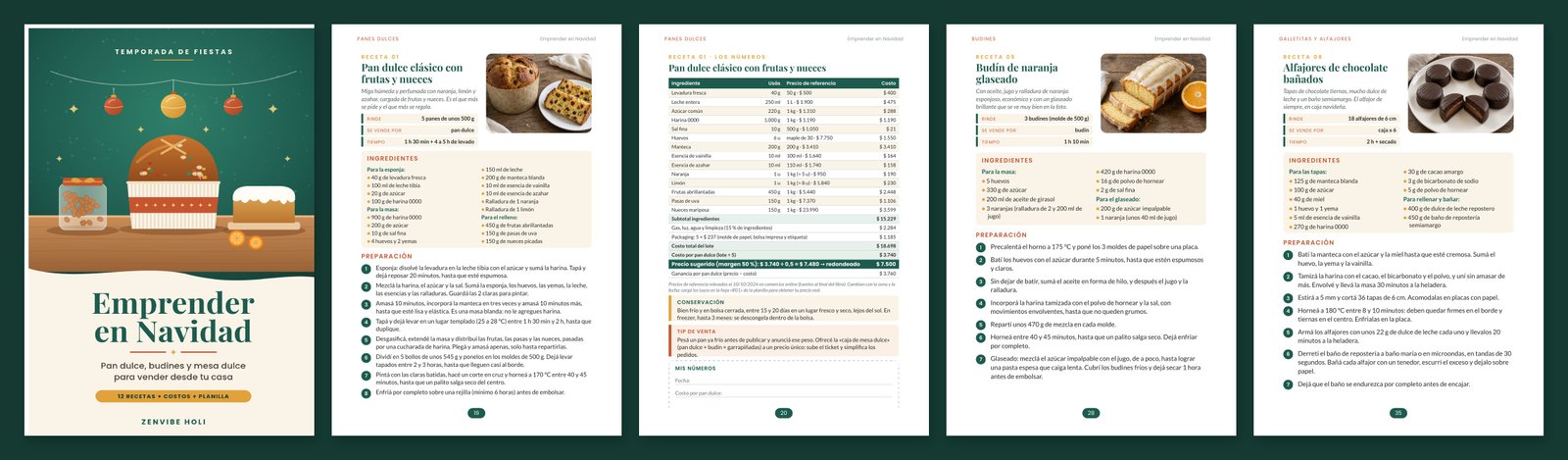 Emprender en Navidad: pan dulce y budines para vender (PDF). Recetas para emprender. Crujiente sin Aceite
