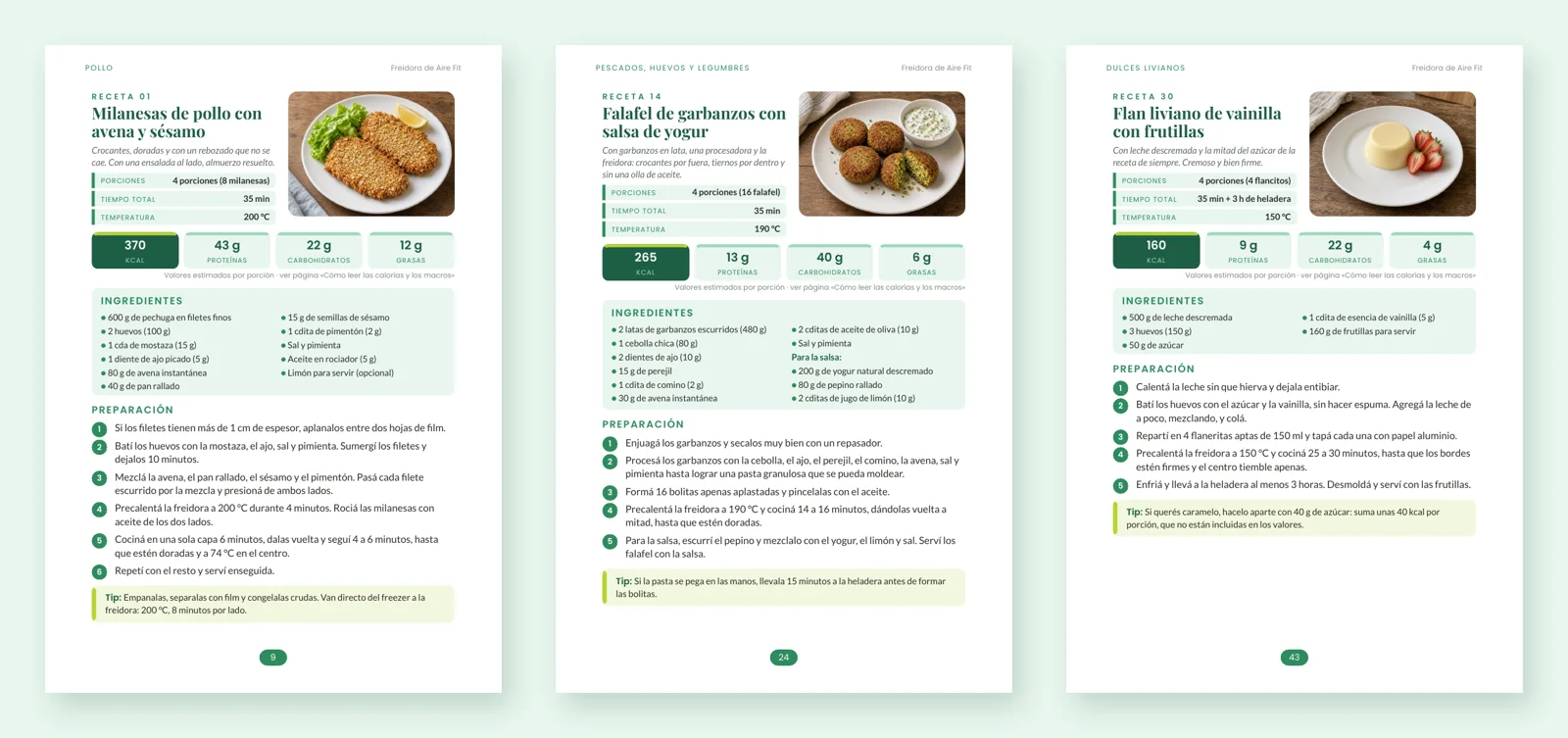 Freidora de Aire Fit: 30 recetas con calorías y macros en PDF, foto 3. Recetas saludables y fit. Crujiente sin Aceite
