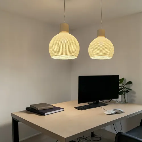 Lámpara Colgante Nórdica LED Cálida | Techo Impresa 3D, foto 7. CH Home. Chechu Studio