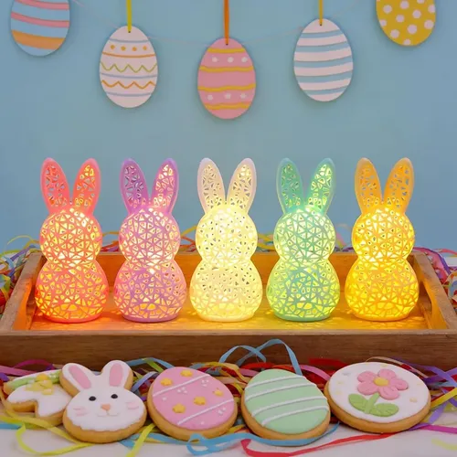 Lámpara Conejo Hueco 3D | Decorativa Infantil Impresa, foto 4. CH Home. Chechu Studio
