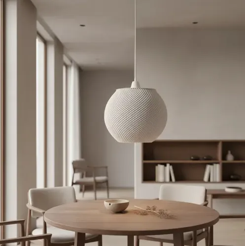 Lámpara Globo Efecto Tela 33cm | Colgante 3D Premium, foto 5. CH Home. Chechu Studio