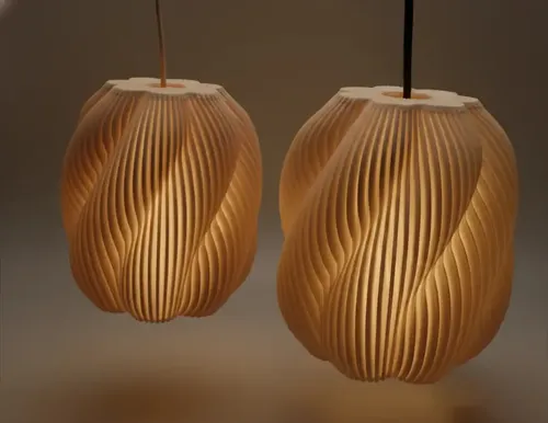 Lámpara Colgante Espiral 3D | Decorativa Diseño Dinámico, foto 4. CH Home. Chechu Studio