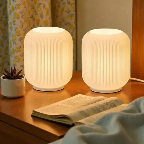 Combo X2 Velador Frasco Impreso 3D | Luz Cálida Dormitorio. CH Home. Chechu Studio