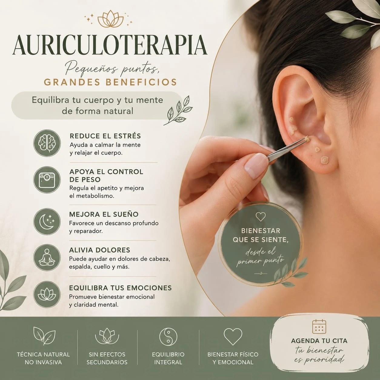 Auriculoterapia. Servicios. Mi Espacio ML