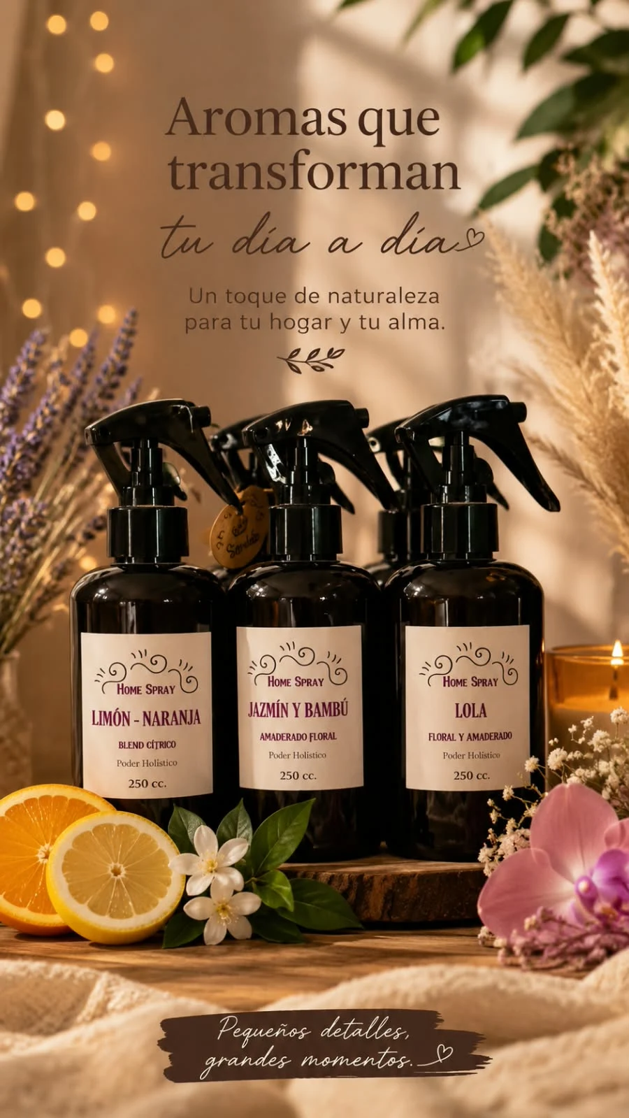 Home Spray Aromatizante x 250 cc. Productos. Poder Holistico