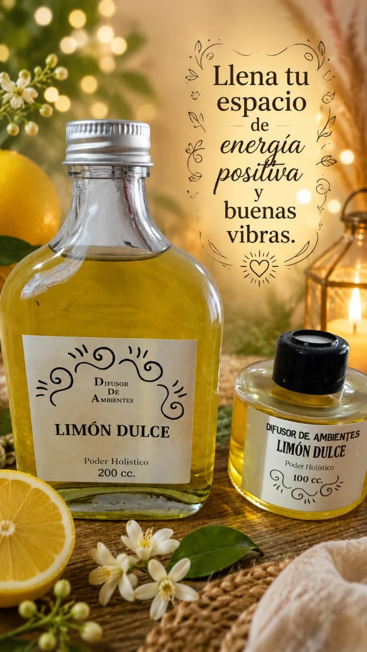Difusor de Ambientes Envase Vidrio x 100 cc. Productos. Poder Holistico